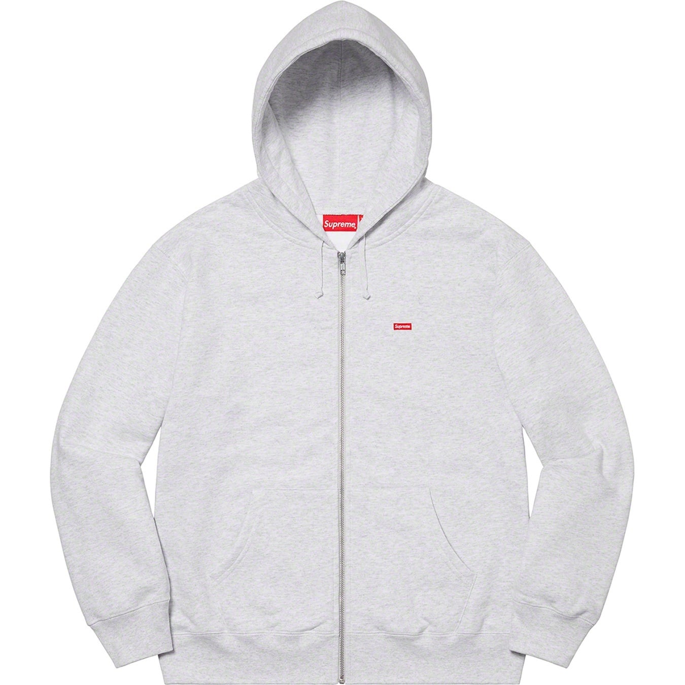 Small Box Zip Up Hooded Sweatshirt view 8